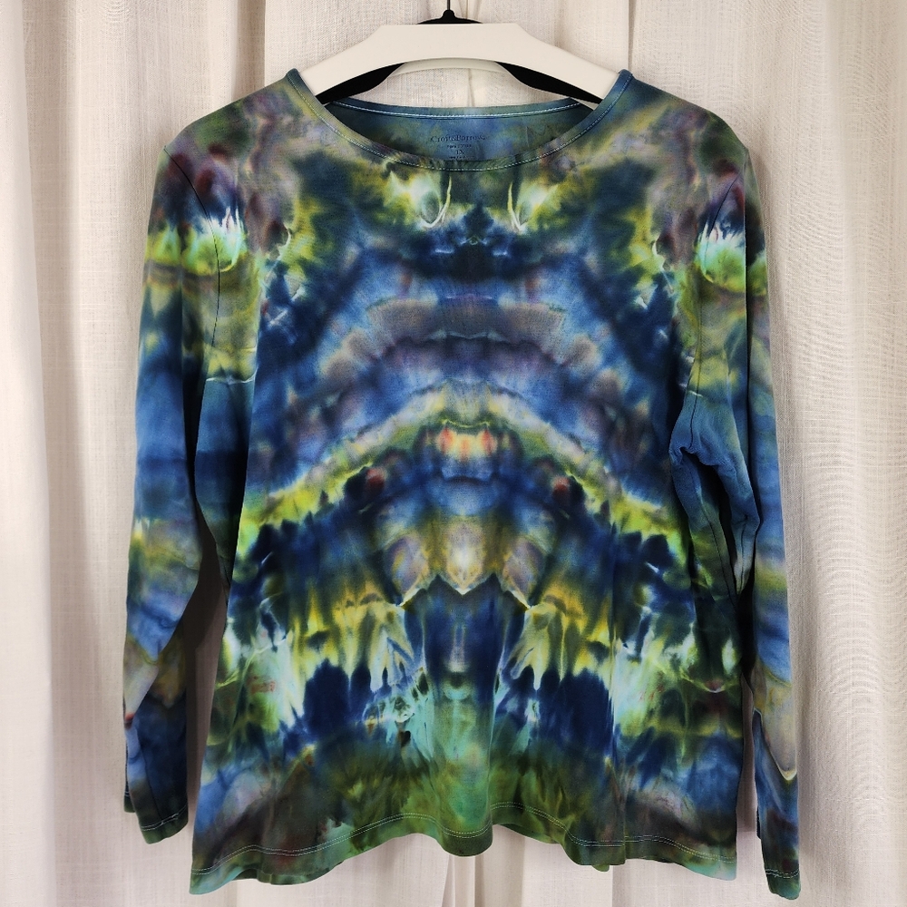 Croft & Barrow Multicolor Tie-Dye Sweatshirt